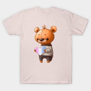 Teddy Bear with Trans Pride Heart T-Shirt